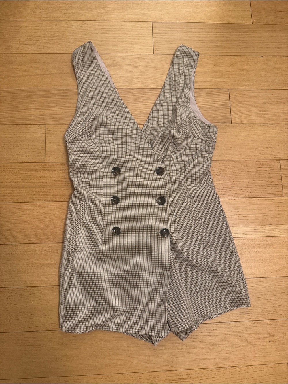 Urban outfitters plaid romper